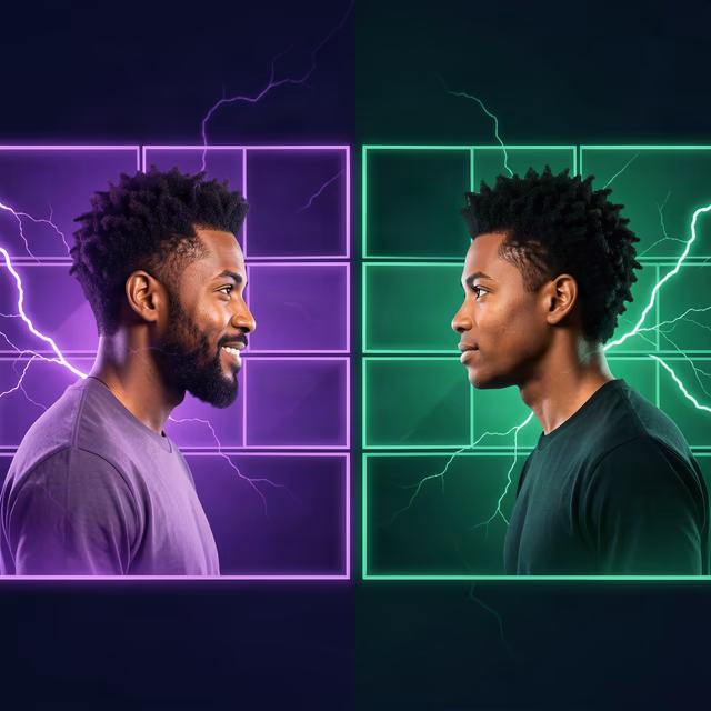 Live one versus one AI quiz preview
